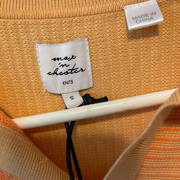 MAX ‘N CHESTER Rib Knit Polo Size Small NWOT - Picture 4 of 11